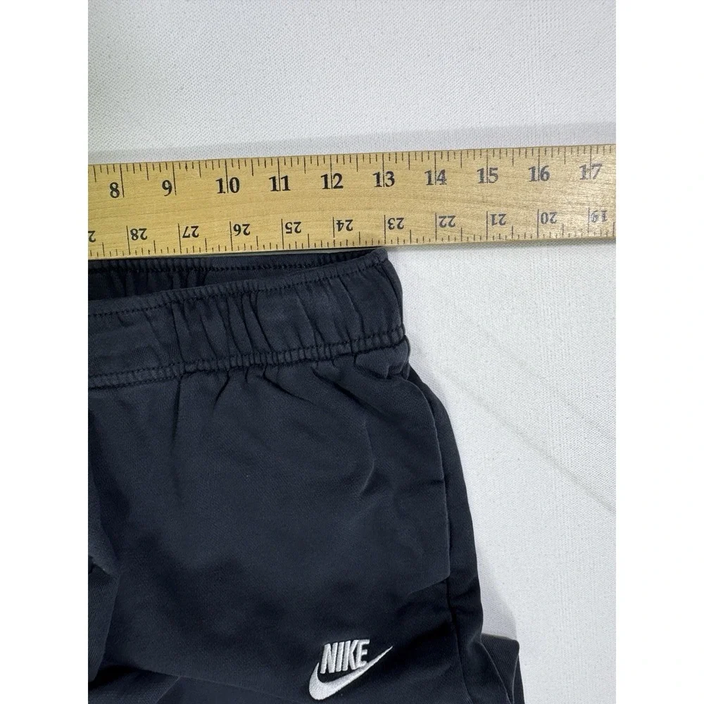 Nike Sweatpants Men Small Black Fleece Joggers Drawstring Cuffed Logo DQ5191-010